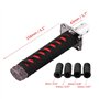 01 Pommeau de Levier de Vitesse Japonais Katana Samurai Sword Shifter, 4 Adaptateurs Universels pour la Plupart des Transmission