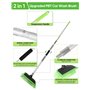 Brosse Lavage Voiture 2 en 1 Avec Raclette PBT Brosse Détail Nettoyage Camion à Poils Souples 60 "151cm Avec Poignée Longue Régl