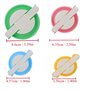 4 Tailles Fluff Ball Weaver Needle PomPom Maker Set-DIY Pompoms Kits de fabrication de poche artisanale-J