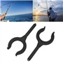 Serrure de Support de Canne à pêche, 2 pièces de Serrure de Rame de Bateau en Plastique de léger et Portable Large compatibilité