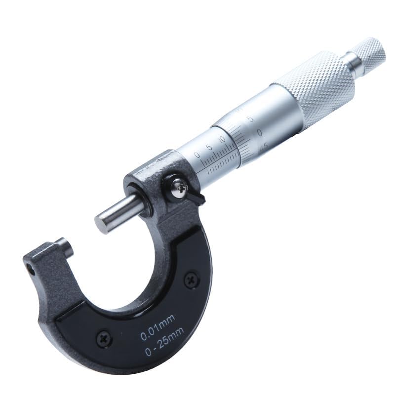 Micromètre 0-13mm Tête De Micromètre Avec Cosse D'Arrêt à Cliquet - Outil De Précision Pour Réglage Fin (Rotule Avec Écrou)