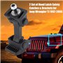 Loquet de Capot, 2 Ensembles de loquets de sécurité de loquet de Capot de Voiture et Supports pour TJ 1997-2006 55176636AD 55395