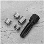 Fydun Kit de réparation de Filetage de Bougie d'allumage, 14 mm M14 * 1,25 Acier Outil de réparation de Filetage de Cylindre d'a