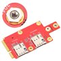 Mini adaptateur PCIe M.2, 3042/3052 M.2 Key B vers Mini carte adaptateur PCI-E Convertisseur de carte réseau sans fil, prise en 