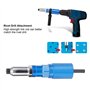 Attachement de tête de pistolet à rivets, accessoire de perceuse à rivets pour perceuse riveteuse électrique Rivet écrou pistole