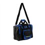 EMAX Sac de bowling Pro Bowl, Deluxe Single Tote, avec compartiment à chaussures, sac à balle, sac de bowling, noir/bleu