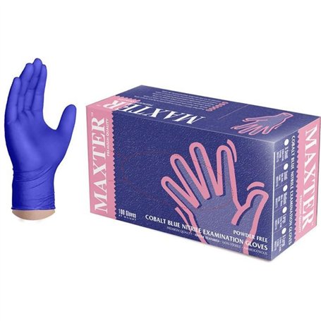 Maxter Boîte de 100 gants jetables en nitrile