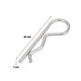 Clips de goupille fendue de type B goupille fendue 10 pièces/ensemble Kit d'assortiment de goupilles fendues à ressort(3 * 60mm
