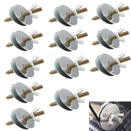 WizeFolk Lot de 12 vis pour branches pour perroquets en bois d'oiseaux