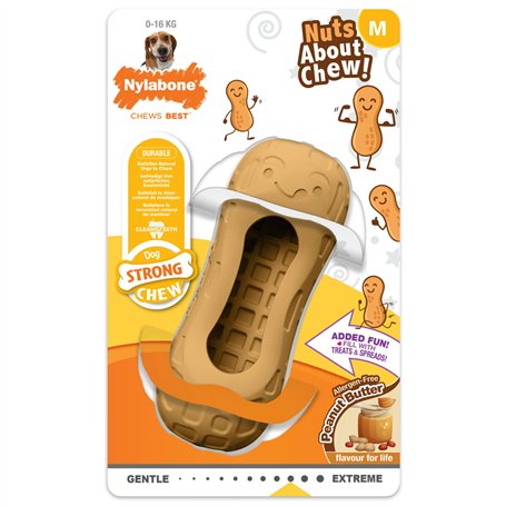 Jouet pour chien Nylabone Marron Beurre de cacahuètes M