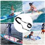 XIAOJINGQINGAQ Laisse de surf avec sangle de cheville réglable en spirale pour planche de surf - Laisse de surf - Laisse de surf
