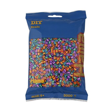 Hama - Loisir Créatif Midi Sachet 3000 Perles Bicolores 2