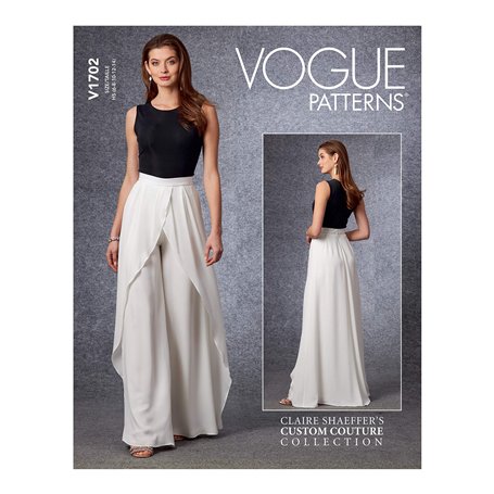 Vogue Patterns V1702R5 Patron de pantalon pour femme Taille 42-46-48-50