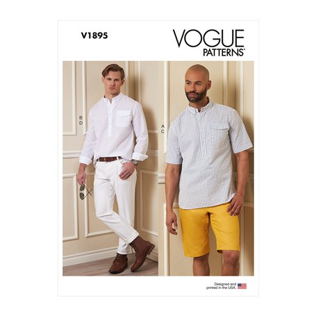 Vogue Patterns V1895MXX Vêtements de sport pour homme/garçon MXX (40-42-44-46)