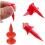 Golf Tees en Plastique Rouge 31mm Taille Unique Château de Golf Professionnel Durable Tees de Golf Tees Titulaire Golf pour Le A