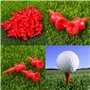 Golf Tees en Plastique Rouge 31mm Taille Unique Château de Golf Professionnel Durable Tees de Golf Tees Titulaire Golf pour Le A