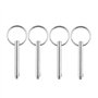 4 Pcs Goupilles à dégagement rapide Broches à dégagement marin rapide en acier inoxydable avec extrémité à boule à ressort acces