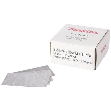 Clous finettes 23 Ga 35 mm pour cloueur (10 000 pcs) - MAKITA F-31854