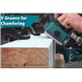 Rabot 18V LXT largeur 82 mm (2x4,0Ah) en MAKPAC - MAKITA DKP180RMJ