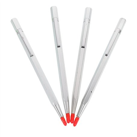 Ultnice Lot de 4 stylos Pointe carbure de tungstène Gravure Acier inoxydable Céramique Verre