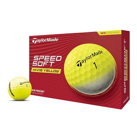 TaylorMade Speed Soft Balles de golf unisexe (jaune)