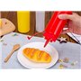 3 PCS Squeeze Bottle Conteneur De Moutarde En Plastique Squeeze Sauce Bouteille Squeeze Ketchup Bouteille avec Twist sur Cap Cou