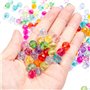 Assortiment de 320 perles rondes à facettes en cristal Diamètre 10 mm Multicolore Perles pour travaux manuels, bracelets, bijoux
