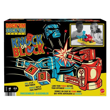 Mattel Games Jeu De Société Et d'action Rock 'Em Sock 'Em Robots