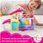 Fisher-Price Coffret Le Salon de Toilettage de Barbie Little People pour Tout-Petits avec Musique et Sons, 2 Niveaux et 4 élémen