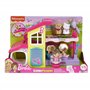 Fisher-Price Coffret Le Salon de Toilettage de Barbie Little People pour Tout-Petits avec Musique et Sons, 2 Niveaux et 4 élémen