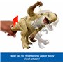 Mattel Jurassic World : Renaissance Figurine articulée Distortus Rex Combat ultime, dinosaure de 56 cm avec 2 actions d’attaque,