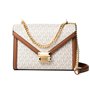 Sac à Bandoulière Michael Kors Whitney Beige 24 x 18 x 8 cm