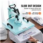 VEVOR Presse à chaleur 8 en 1 avec presse à tumbler de 6 à 30 onces, presse à t-shirt pivotante à 360 °, contrôle numérique préc