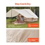VEVOR Tente de Camping Gonflable, 3x2x2 m, Tente de Glamping pour 3 à 5 Personnes Oxford 300D Facile à Installer, avec Pompe à M