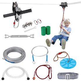 VEVOR Tyrolienne pour Enfants et Adultes 24
