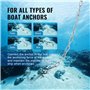 VEVOR d'ancrage chaîne d'ancre de Bateau Unisex-Adult, Argent, 6 mm x 1,2 m