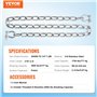 VEVOR d'ancrage chaîne d'ancre de Bateau Unisex-Adult, Argent, 6 mm x 1,2 m