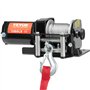 VEVOR Treuil électrique 907 kg, 12 V CC treuil pour VTT/UTV avec câble en acier à 7 brins de Φ0,4 x 1188,7 cm, télécommande à di