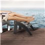 VEVOR Repose-pieds Pliable Adirondack, 475x500x330 mm, en PEHD, Résistant aux Intempéries pour Chaise Adirondack, Montage Facile