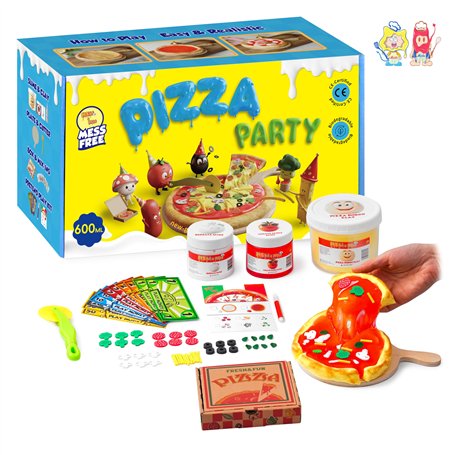 Pizza &Pâte DIY - Kit Argile Autodurcissante Pâte à Modeler