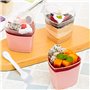 160ml Verrines Plastiques en Forme de Coeur
