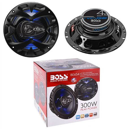 Speaker 2 Haut-parleurs Compatible avec Boss Audio Systems BE654 BE 654 4 Voies coaxial 6