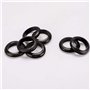 sourcingmap 10pcs Passe Fils Œillet en Caoutchou Joint Passe-Câble Bagues Anneaux d'étanchéité Rondelle protection Fil Noir 40 m