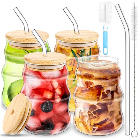 BUOAZR Lot de 4 Verres à Café