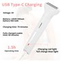 Cexovo Rasoir Electrique Femme 5 en 1 Tondeuse Femme Intime Rechargeable Rasoir Electrique avec Station de USB Rechargeable Tond