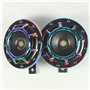 Yida Car Horn Klaxon de Voiture électrique 135DB Avertisseur sonore de Voiture Red Horn Super Fort Aigus Bass Metal Double Horn 