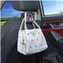 Support de Téléphone Siège Arrière de Voiture Réglable Rotation 360 Crochets de Stockage Compatible avec iPhone Galaxy Huawei Xi