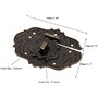 Mgoodoo 76 x 57 mm Loquet Serrure Vintage Antique Moraillon Fermoirs en Fer Bronze Antique Verrous pour Décoratifs Cabinet Armoi