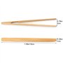 Pince Bambou pour Grille Pain 8 Pièces Pinces de Cuisine Réutilisables 18CM Pinces à Pain de Bois Pince à Toasts Pour Fruits, Ba