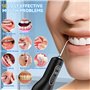 PQETBV Jet Dentaire Hydropulseur Portable, Irrigateur Oral Sans Fil 4 Modes et 4 Buses, Réservoir 300ML, USB Chargé, Étanche IPX